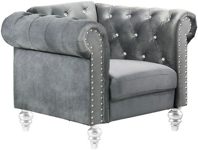 New Classic® Home Furnishings Emma Gray Crystal Chair-0