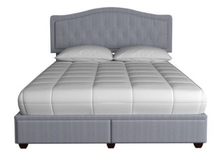 Bernards Elise Grey King Upholstered Bed with Storage-3