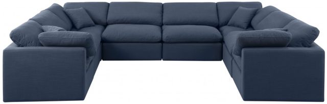 Meridian Furniture Indulge 8-Piece Navy Modular Sectional-2