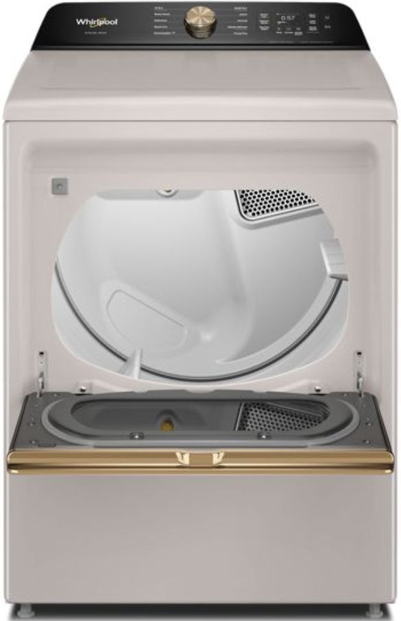 Amana® 7.5 Cu. Ft. Fresh Linen Smart Gas Dryer with Steam Iron and AI Dry-1