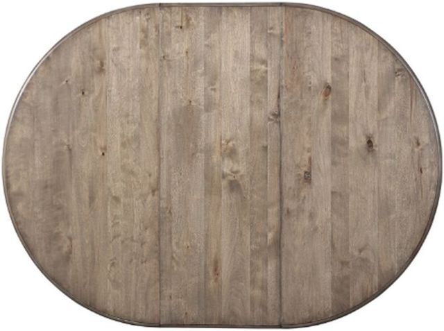 Winners Only® Torrance Gray Top Dining Table with White Pedestal Base-2
