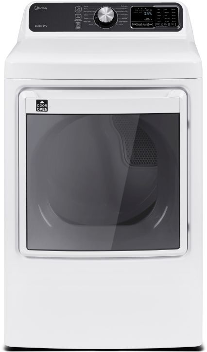 Midea® 7.5 Cu. Ft. White Front Load Electric Dryer -0
