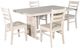 Sunny Designs™ Bayside 5-Piece Marble White Dining Set-0
