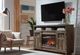 aspenhome® Finnegan Sandy Brown 66" Fireplace Console-2