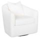 Franklin™ Maya Fabulous Snow Swivel Accent Chair with Ottoman Set-1