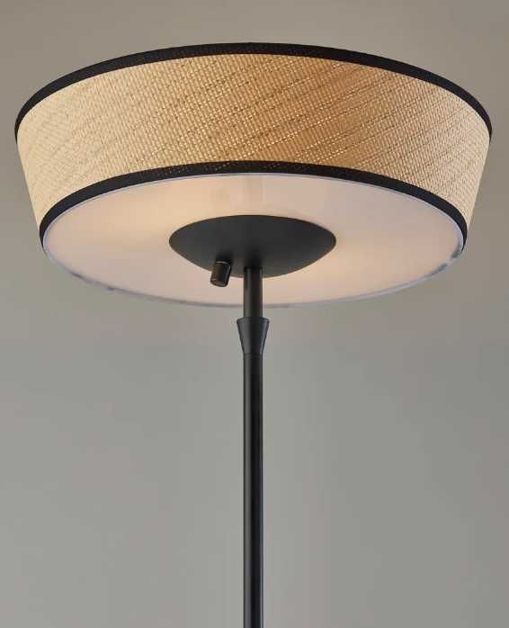 Adesso® Harper Black Floor Lamp-2