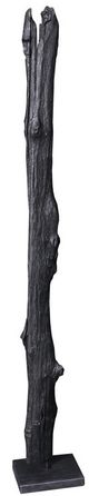 Moe's Home Collection Tall Teak Wood Weathered Gray Sculpture-0