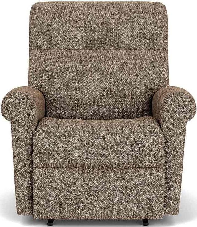 Flexsteel® Davis Brown Mushroom Rocking Recliner-1