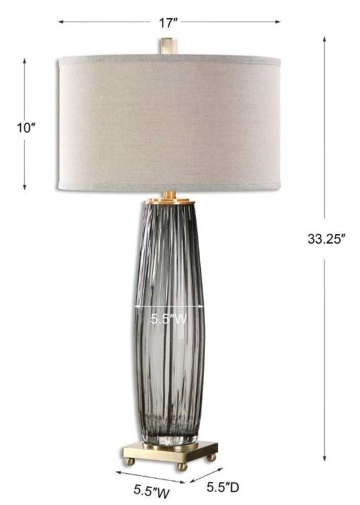 Uttermost® Vilminore Charcoal Gray Table Lamp-2