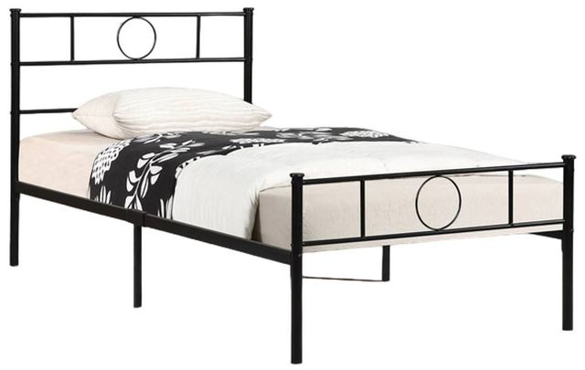 Milton Greens Stars Black Twin Platform Bed-0