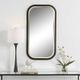 Uttermost® Nevaeh Black/Gold Curved Mirror-1