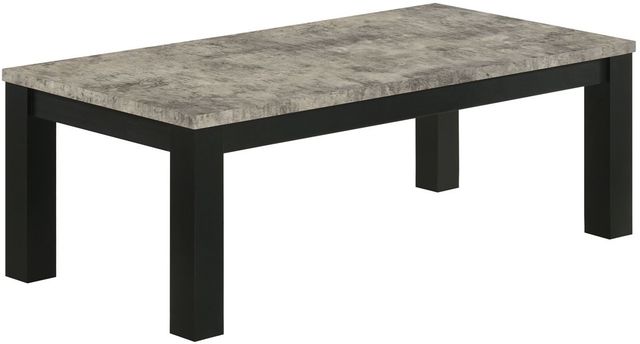 Crown Mark Theo 3-Piece Gray Occasional Table Set with Black Base-2