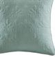 Olliix by Madison Park Quebec 2 Seafoam 20"x20" Quilted Square Pillow Pair-1