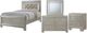 Elements International Platinum 4-Piece Youth Champagne Full Bedroom Set-0