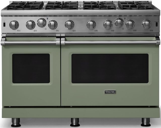 Viking® 5 Series 48” Eucalyptus Pro Style Natural Gas Range-0
