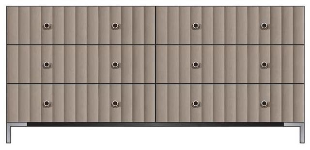 Country View Woodworking Customizable American Modern 72" 6-Drawer Dresser-0