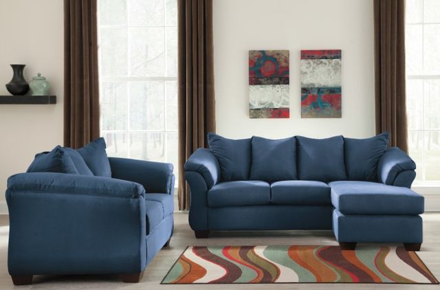 Signature Design by Ashley® Darcy 2-Piece Blue Living Room Set-3