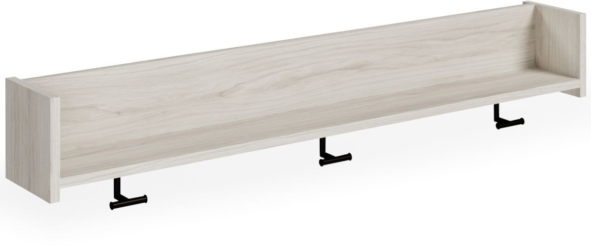 Signature Design by Ashley® Socalle Light Natural Wall Mounted Coat Rack with Shelf