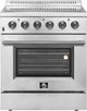 FORNO® Galiano 30" Stainless Steel Pro Style Electric Range-0