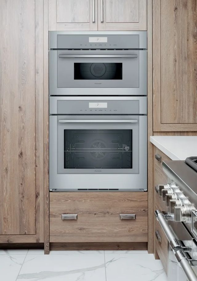 Thermador® Masterpiece® 30" Stainless Steel Oven/Micro Combo Electric Wall Oven-2