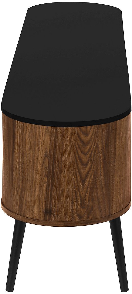 Monarch Specialties Inc. Black/Brown 72" TV Stand with Wood Look Doors-2