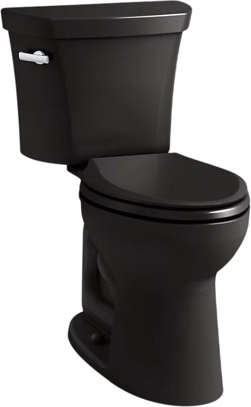 KOHLER® Highline® Black 2-Piece Elongated Toilet, 1.0 Gpf-0