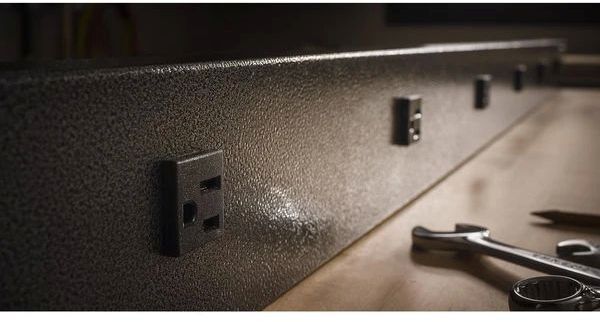 Gladiator® 6' White 9-Outlet Workbench Powerstrip-2