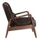 Zuo® Bully Brown Lounge Chair and Ottoman-3