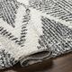 Surya Deluxe Shag Cream/Charcoal 5'x7' Area Rug-3