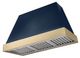 AGA Euclid 48" Indigo Wall Mounted Range Hood  with Brushed Brass Trim-0