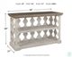 Signature Design by Ashley® Havalance Gray Console Sofa Table with Vintage White Base-2