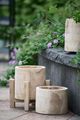 A & B Home Beige Wood Pot-2