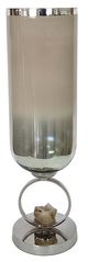 A & B Home Beige/Silver Vase-1