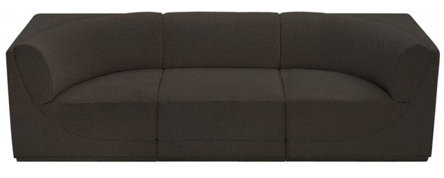 Meridian Furniture Ollie 3-Piece Brown Modular Sofa-1