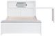 Homelegance® Sloane White Full Youth Bookcase Platform Bed with Hidden Desk, Stool and Storage Bench-3