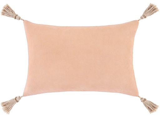 Surya Accra Peach 13"x20" Toss Pillow with Down Insert-2