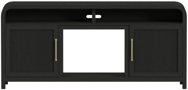 Elements International Ridgemont Black with Grain 70" TV Console without Fireplace Insert-2