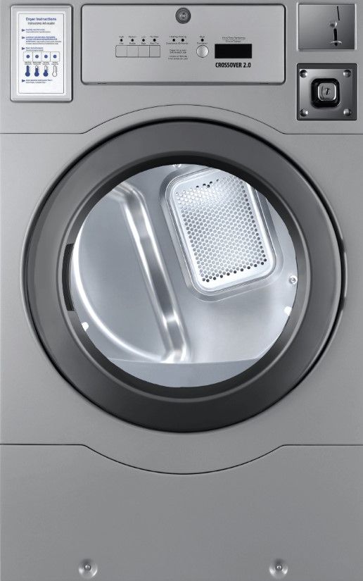 Crossover 2.0 7.0 Cu. Ft. Silver Commercial Electric Dryer-0