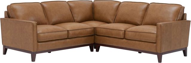 Leather Italia™ Georgetowne Newport 4-Piece Camel Sectional Set-2