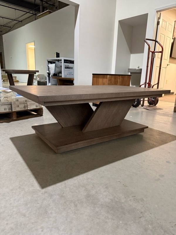 Clearance Liberty Furniture Aspen Sky Weathered Saddle Brown Cocktail Table-0