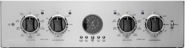 Viking® Professional 5 Series 26.5" Electric Double Oven Built In-Burgundy-1