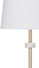 Bassett Mirror Fairfield Brass/White Table Lamp-1