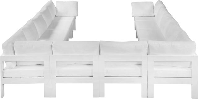 Meridian Furniture Nizuc 12-Piece White Outdoor Patio Modular Sectional Set-2