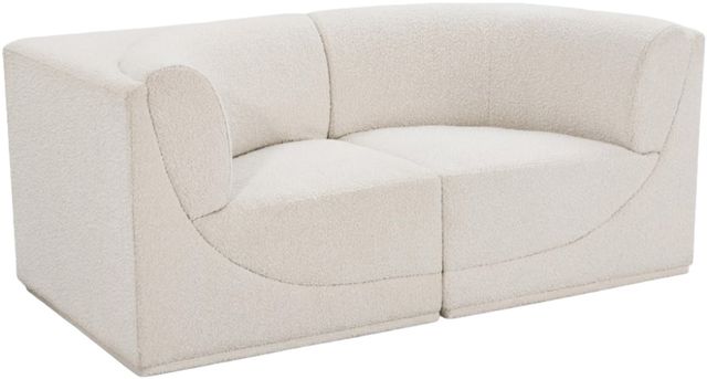 Meridian Furniture Ollie 2-Piece Cream Modular Sofa-0