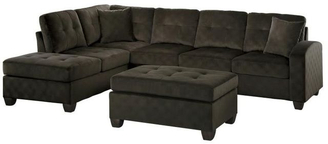 Mazin Furniture Emilio Chocolate Ottoman-2