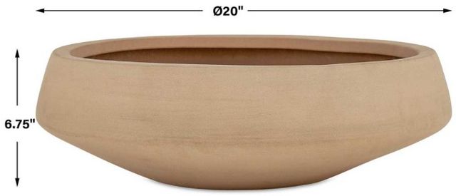 Uttermost® Sienna Scape Natural Indoor-Outdoor Ceramic Bowl-2