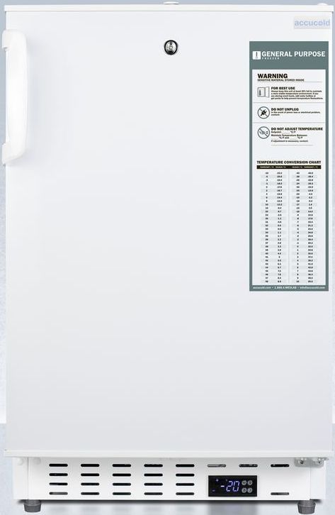 Accucold® 2.5 Cu. Ft. White Built-In Vaccine Undercounter All-Freezer-0