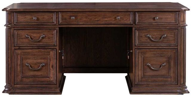 Liberty Furniture Provence Park Chateau Brown Junior Executive Desk-2