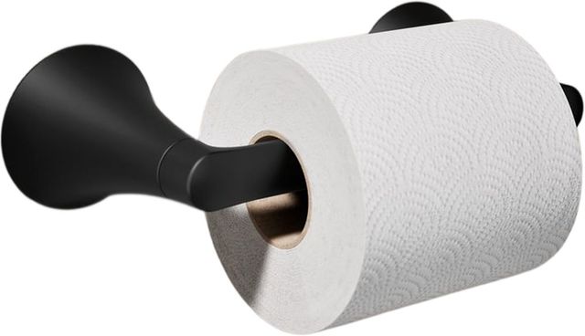 KOHLER® Buckley™ Matte Black Toilet Paper Holder-1