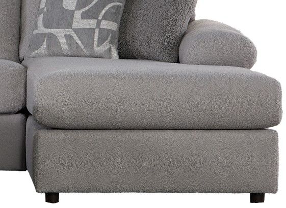 New Classic® Home Furnishings Remi 2-Piece Light Gray L-Shape Sectional and Chaise-2
